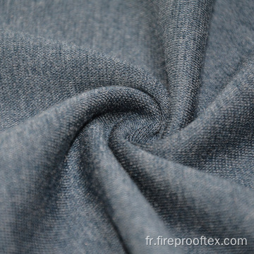 Coton ignifuge mélange acrylique Tissu en toison gris foncé